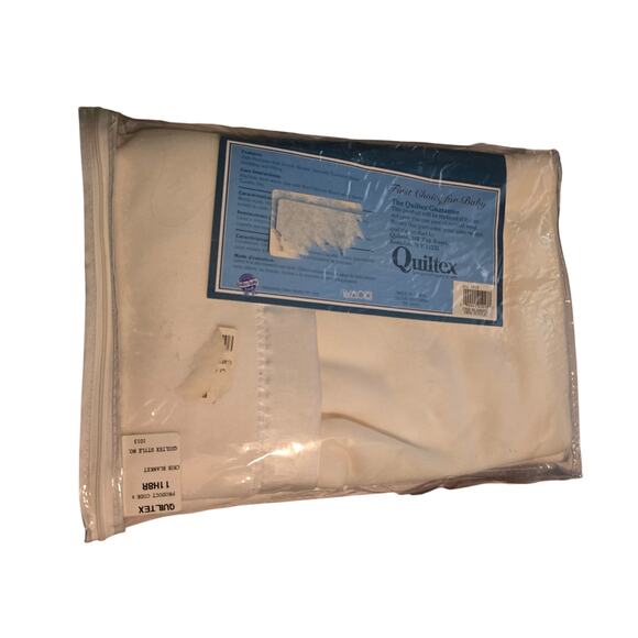 NIP Quiltex Vintage BABY Blanket with Satin Edge Trim 36" x 45" - Picture 3 of 8